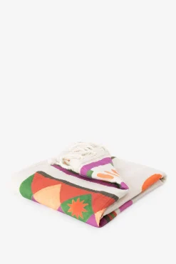 Multicolour hamamdoek met palmboom