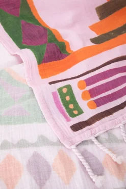 Multicolour hamamdoek met kreeft