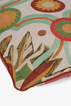 Multicolour jacquard mozaïek kussen