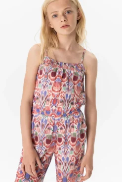 Multicolour jumpsuit met ikat print