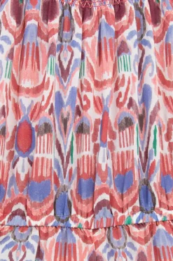 Multicolour jumpsuit met ikat print