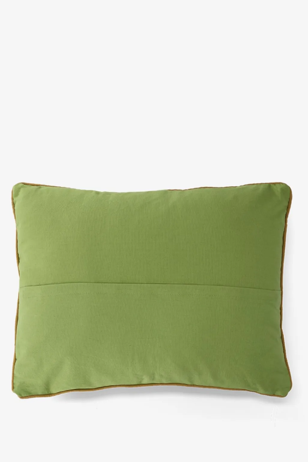 Multicolour kussen met patch-look