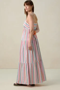 Multicolour maxi jurk