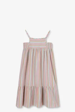 Multicolour maxi-jurk met strepen