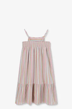 Multicolour maxi-jurk met strepen