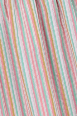 Multicolour maxi-jurk met strepen