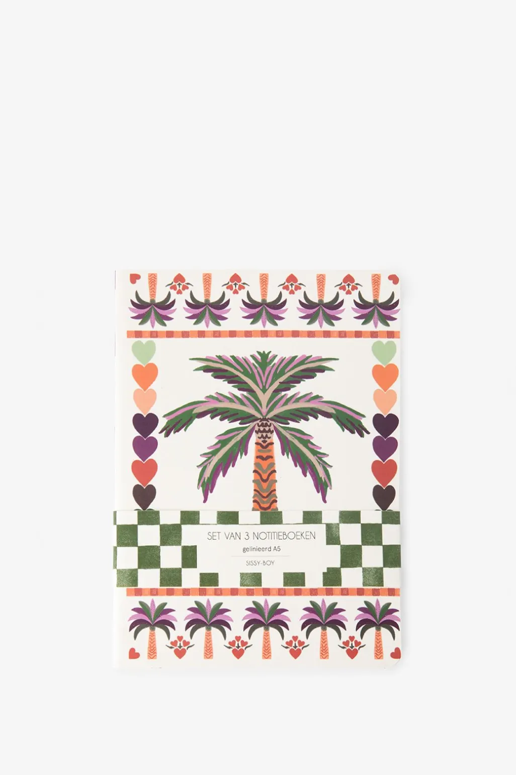 Multicolour notitieboek set met print