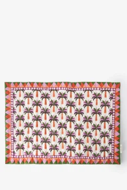 Multicolour placemats met palmboom print