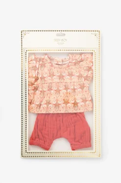 Multicolour poppen kleding set