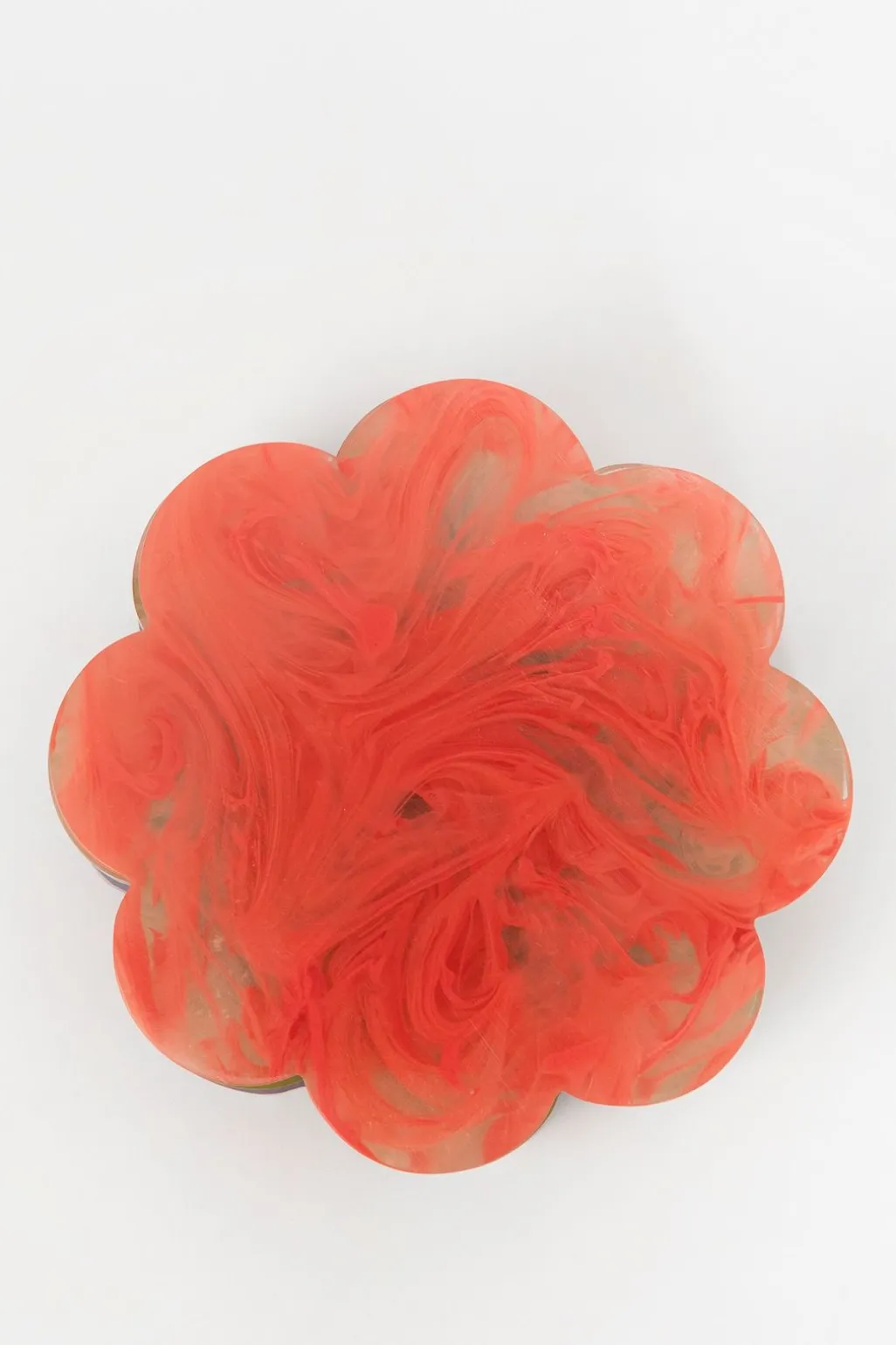 Multicolour resin glasonderzetters bloem