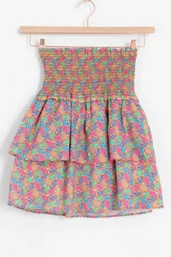 Multicolour rok met paisley print