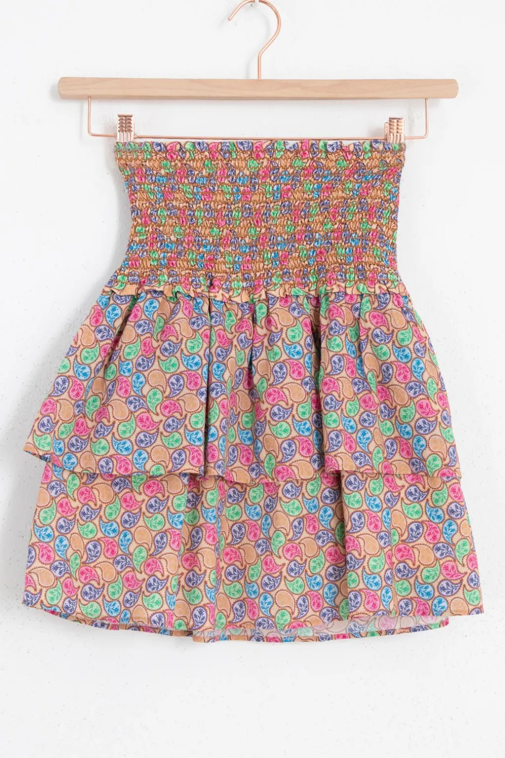 Multicolour rok met paisley print