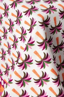Multicolour tafelkleed met palmboom print (160x300 cm)