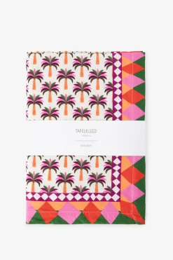 Multicolour tafelkleed met palmboom print (140x220 cm)