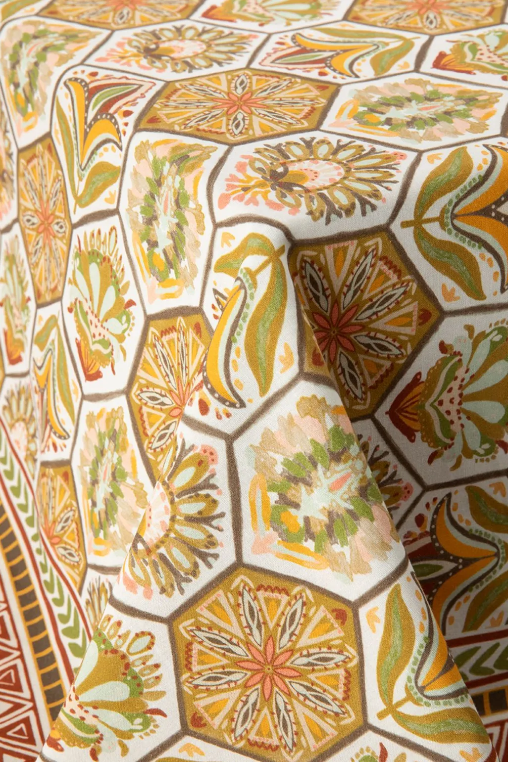 Multicolour tafelkleed met bloemenprint (140x220 cm)