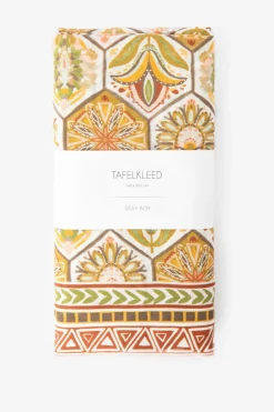 Multicolour tafelkleed met bloemenprint (160x300 cm)