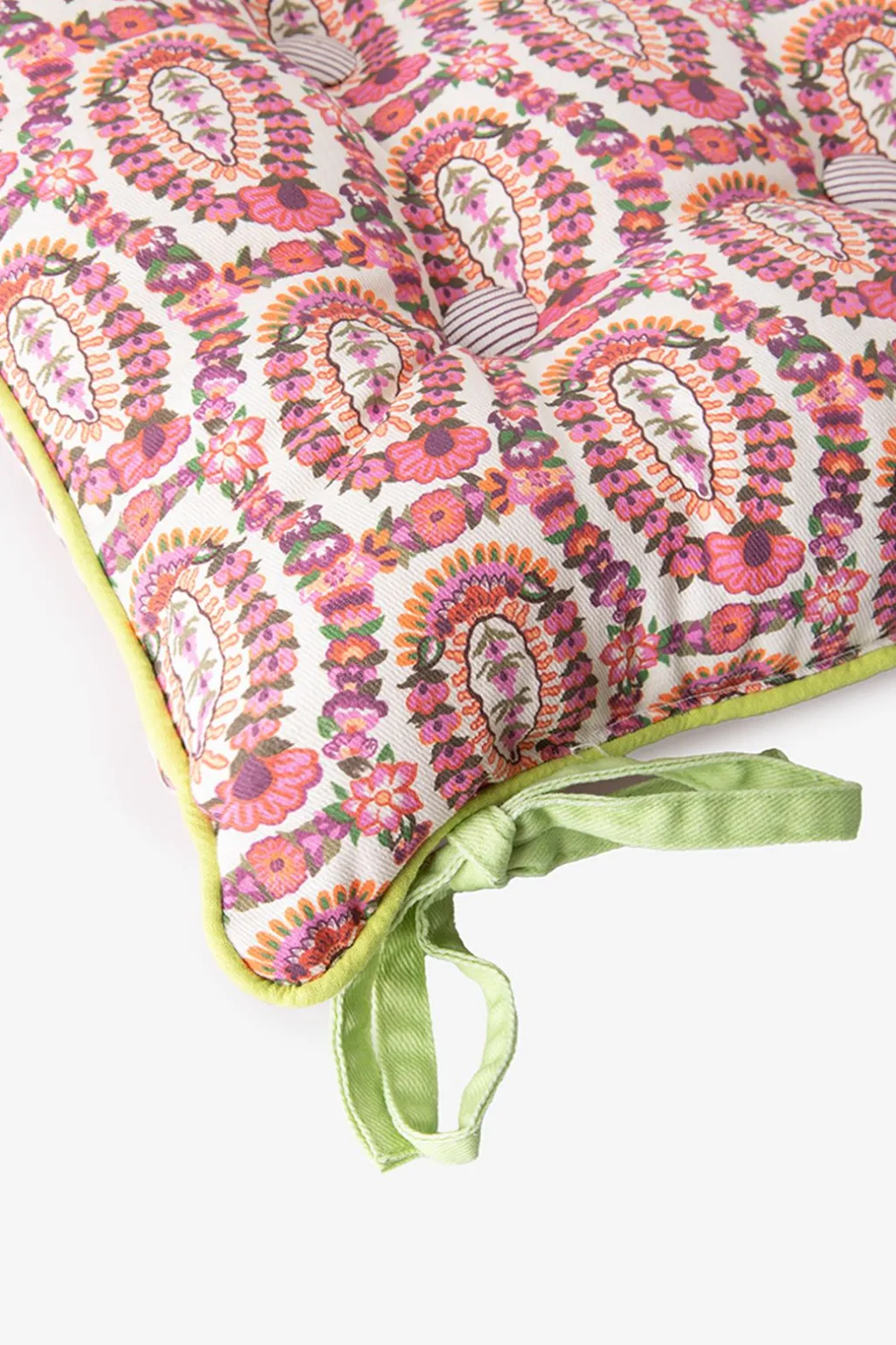 Multicolour tuinkussen met paisly print