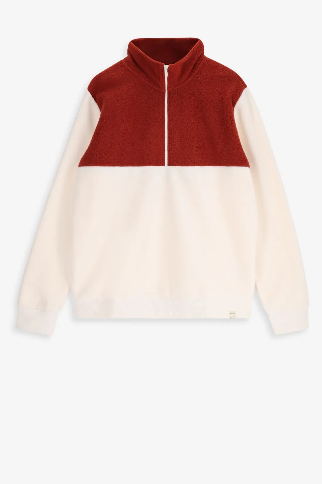 Off white colourblock sweater