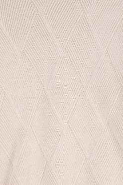 Off white gebreide trui