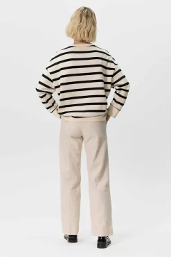 Off-white oversized gestreepte sweater