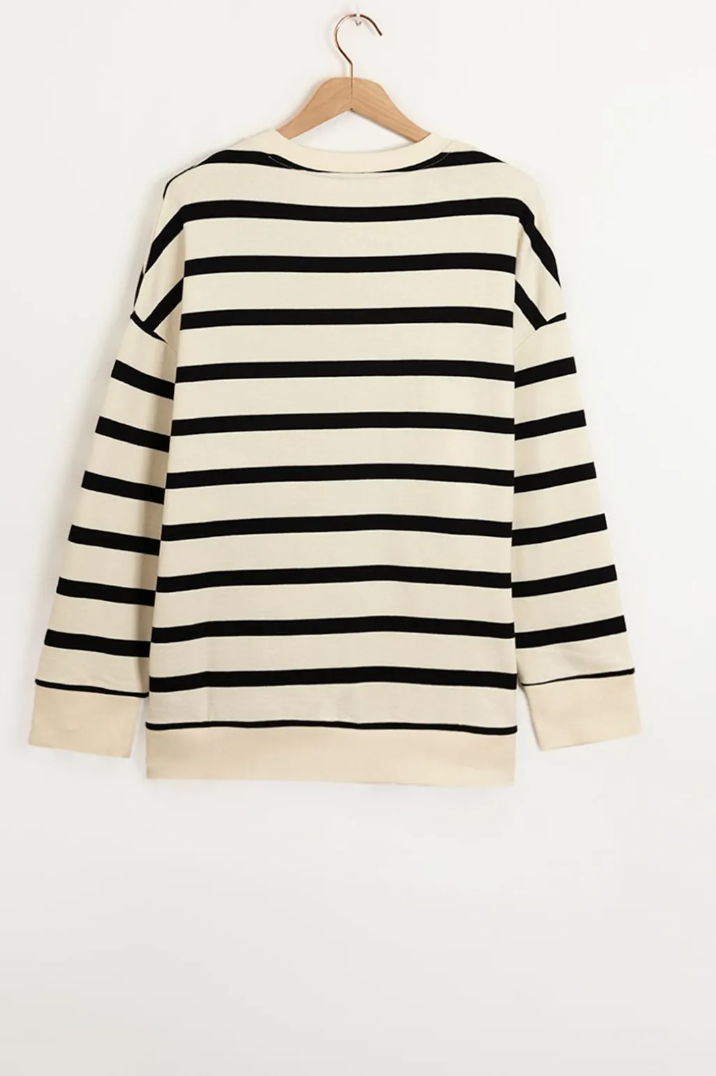 Off-white oversized gestreepte sweater