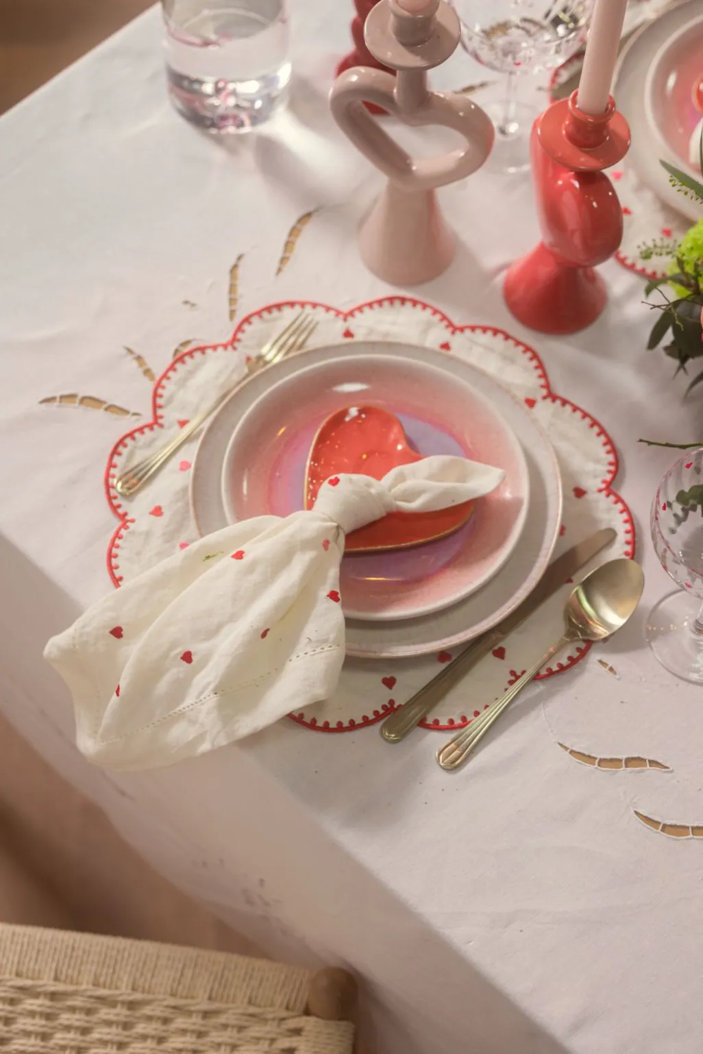 Ontbijtbord roze reactive glaze funky