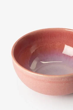 Ontbijtkom roze reactive glaze funky