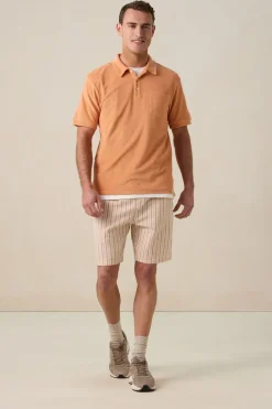 Oranje badstof polo