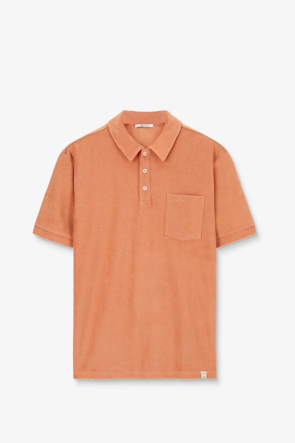 Oranje badstof polo