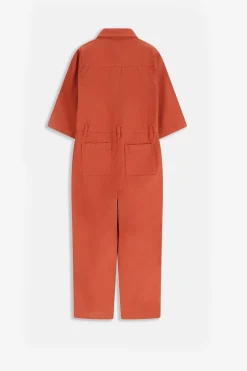 Oranje denim jumpsuit