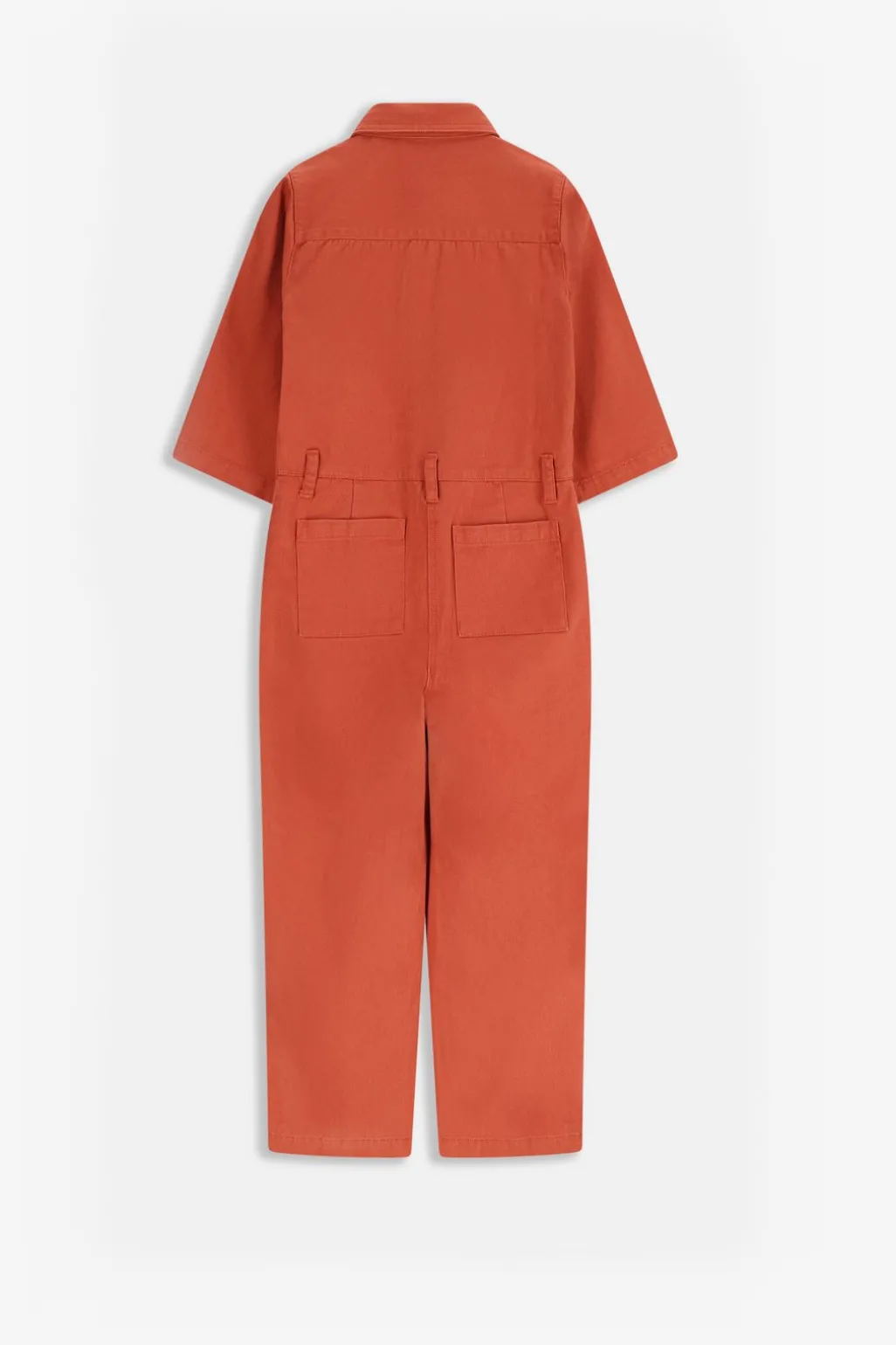 Oranje denim jumpsuit