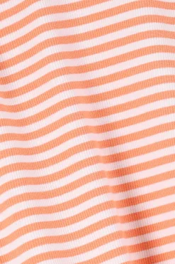 Oranje gestreept t-shirt
