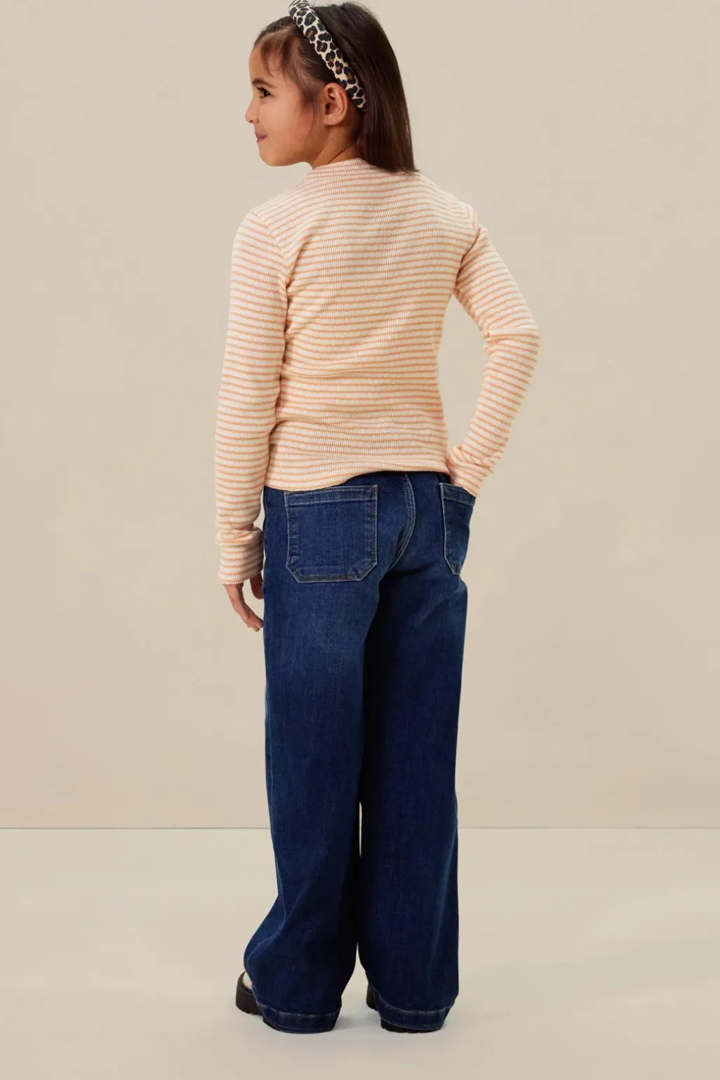 Oranje gestreepte longsleeve