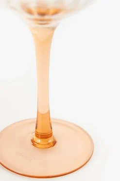 Oranje gin tonic glazen scallop