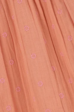 Oranje jurk met embroidery
