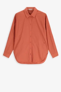 Oranje katoenen blouse