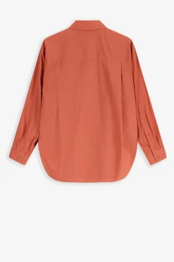 Oranje katoenen blouse