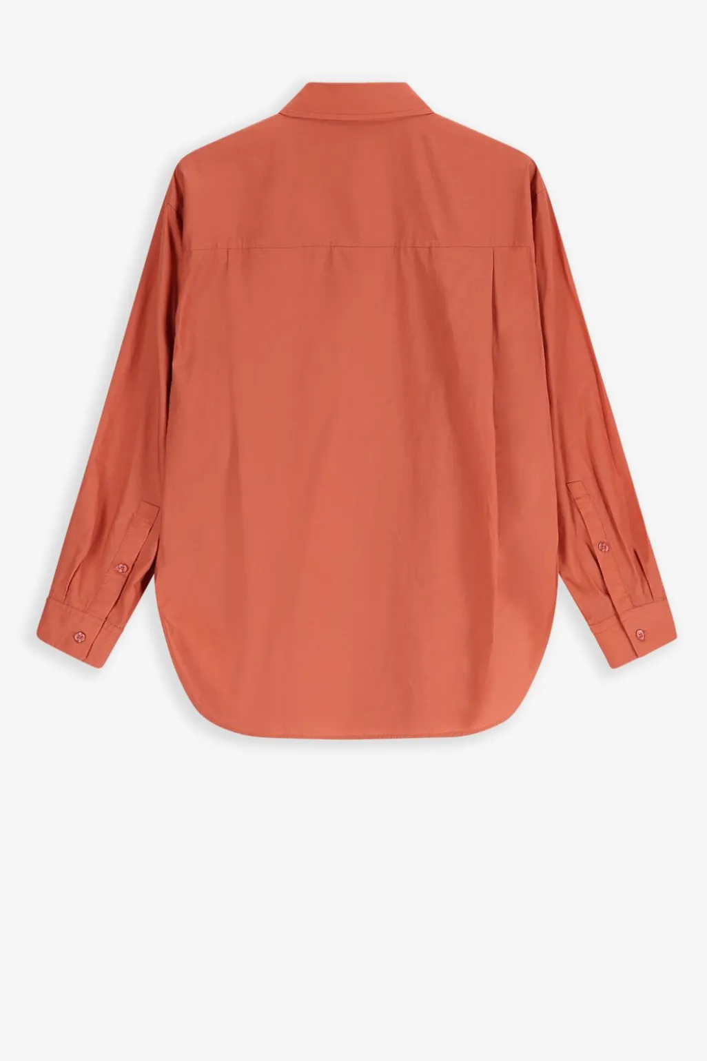 Oranje katoenen blouse