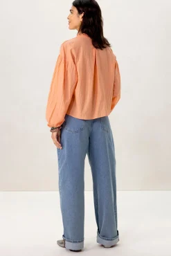 Oranje oversized blouse