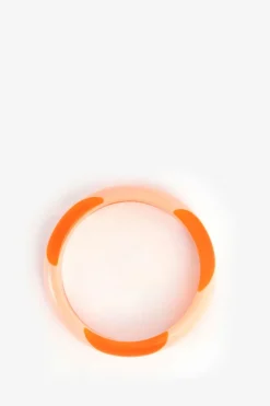 Oranje resin armband