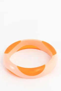 Oranje resin armband
