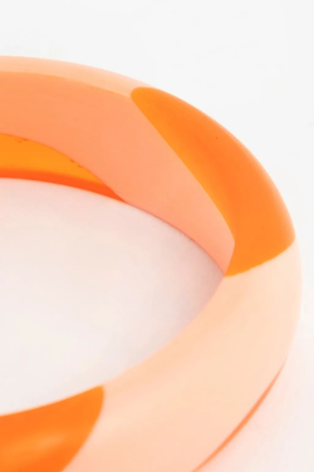 Oranje resin armband