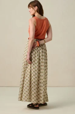 Oranje rib singlet