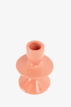 Oranje ruffle kandelaar small
