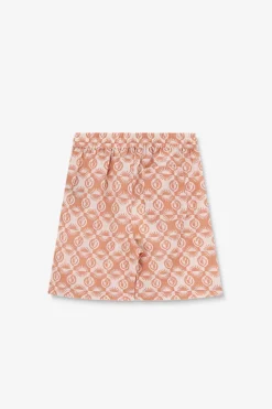Oranje shorts met smiley print