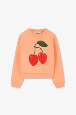 Oranje sweater met print