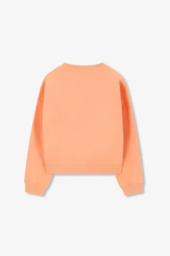 Oranje sweater met print