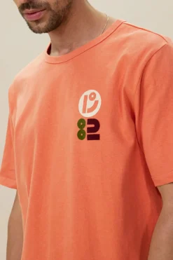 Oranje T-shirt met artwork