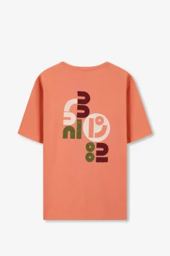 Oranje T-shirt met artwork