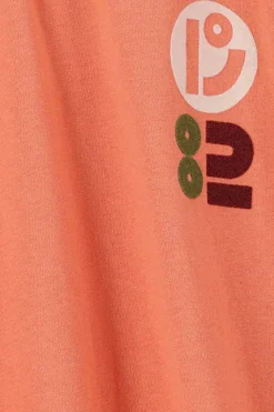 Oranje T-shirt met artwork